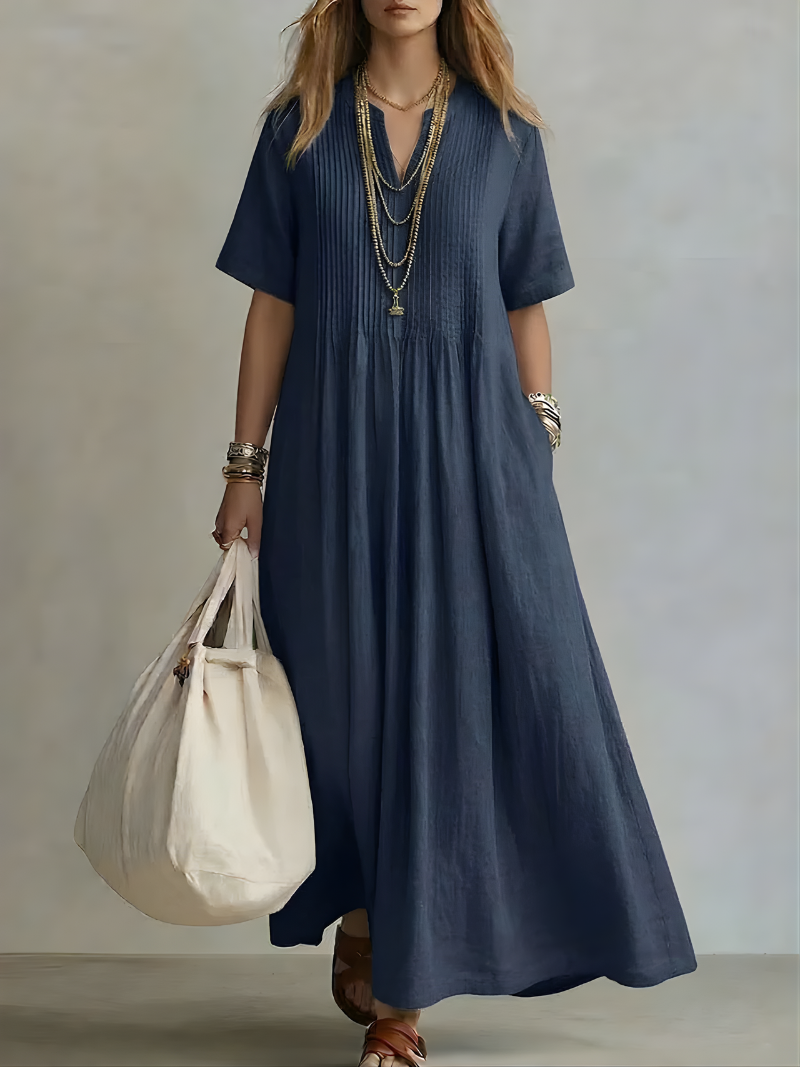 Genesis™ | Flowing V-Neck Maxi Dress