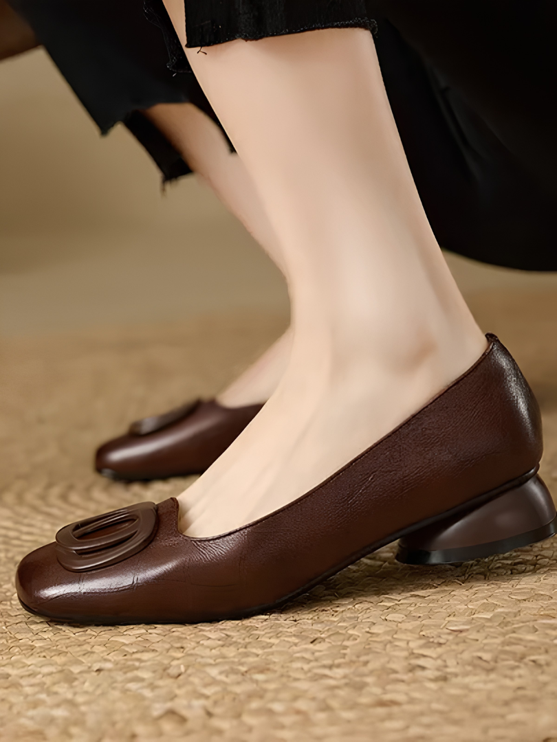 Faith™ | Elegant Leather Ballet Flats