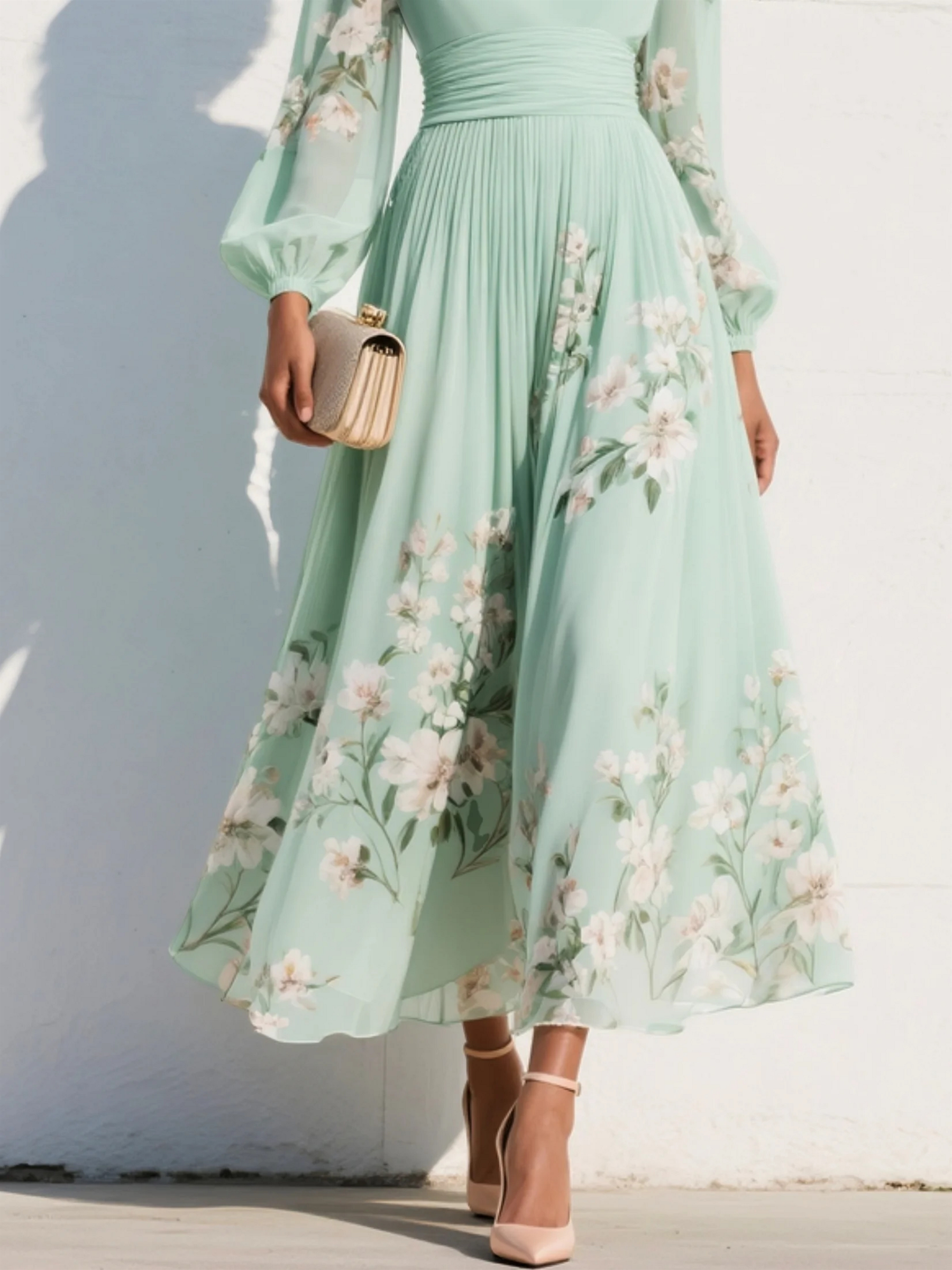 Willow™ | Flowing Floral Midi Dress