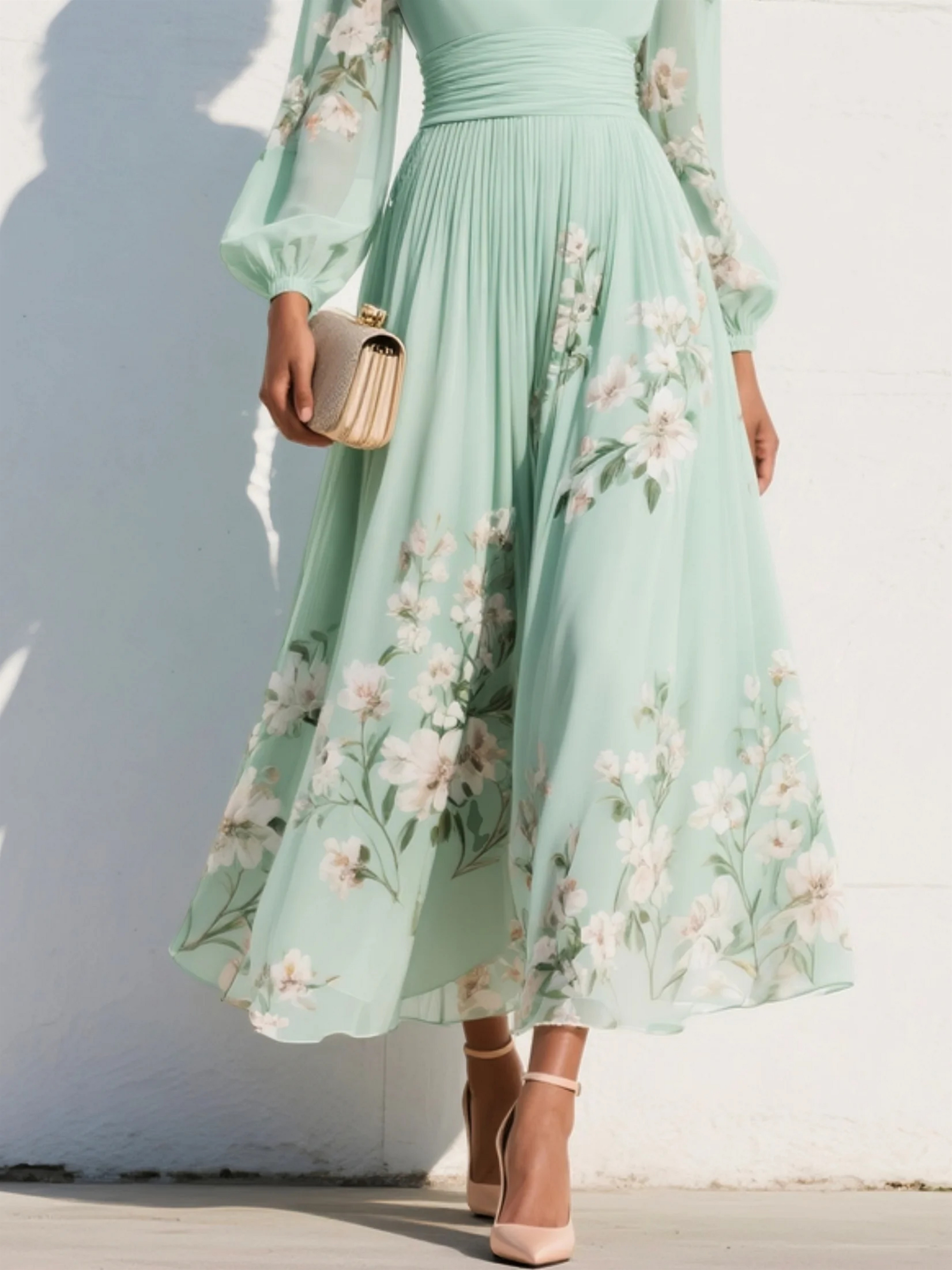 Willow™ | Flowing Floral Midi Dress