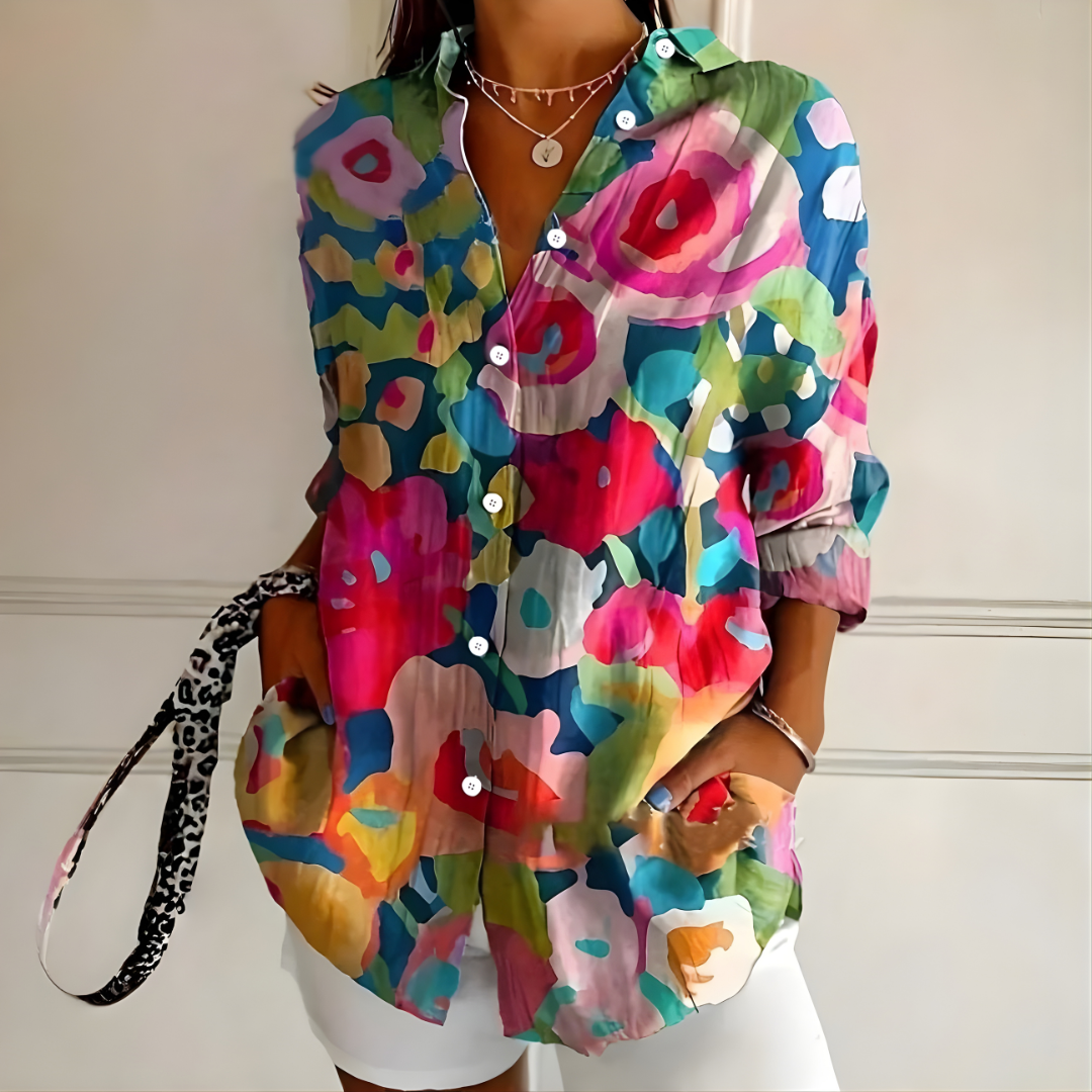 Arleth™ | Colorful Pattern Blouse