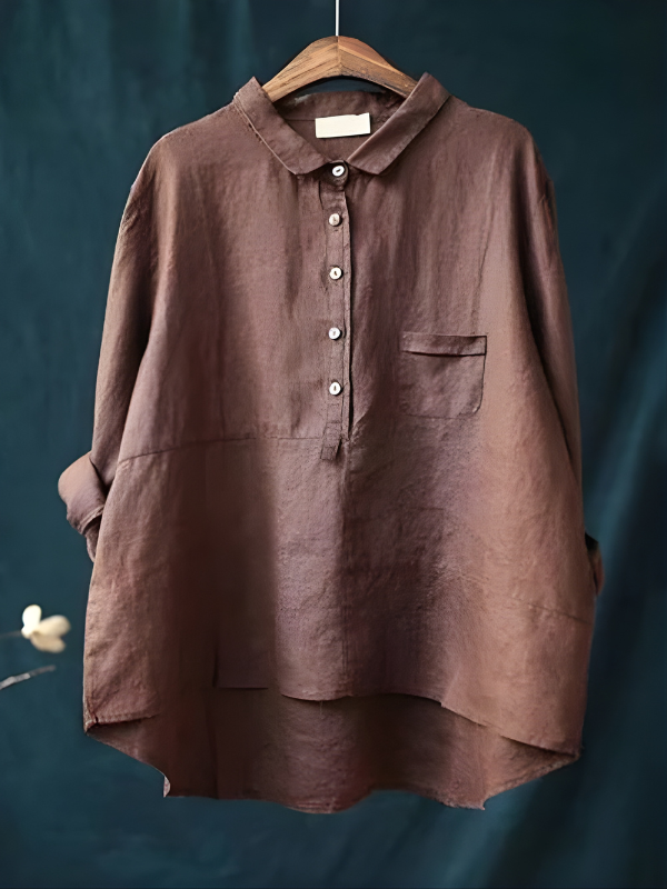 Stella™ | Women's Linen Long Sleeve Shirt