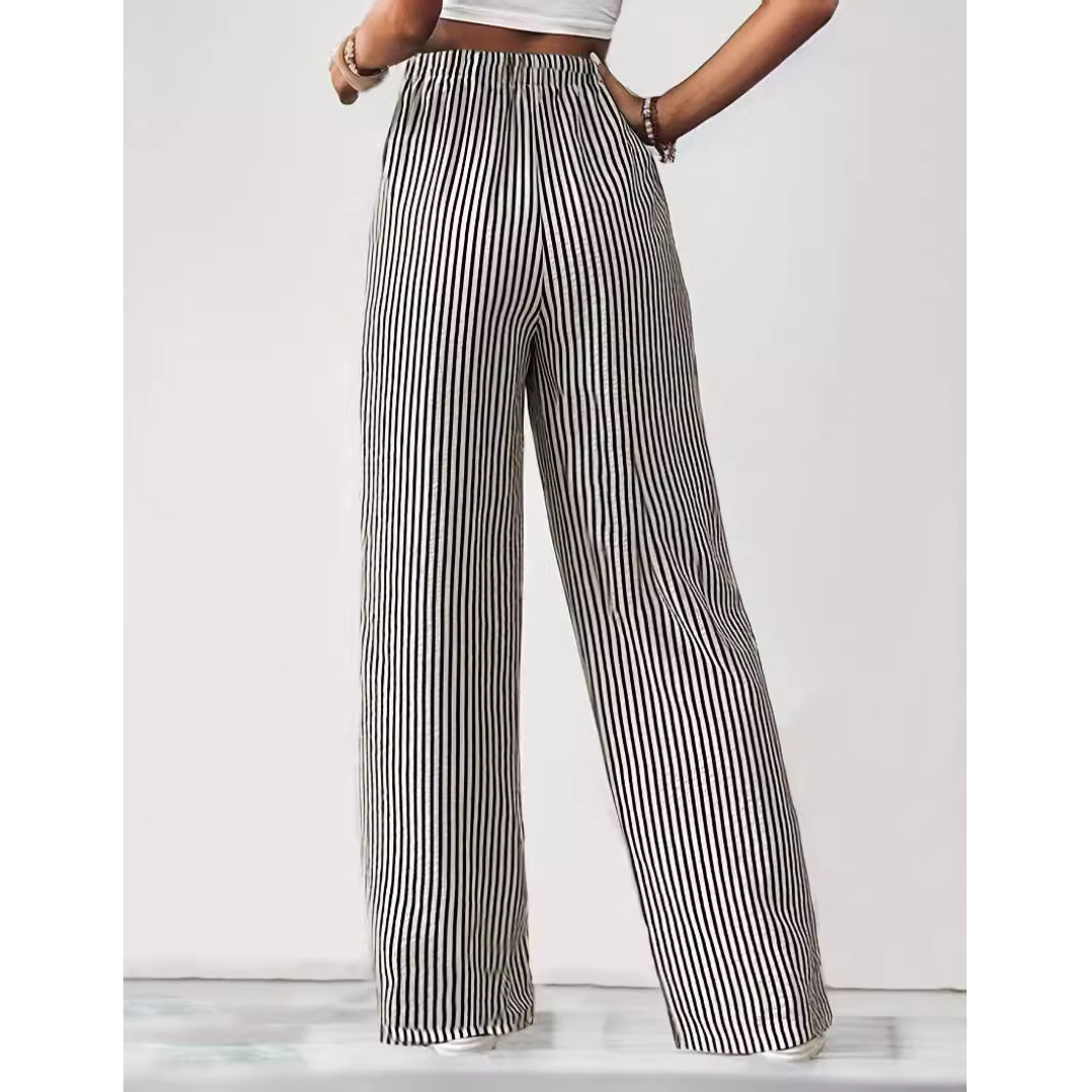 BAYLEEZ™ | – Simple Summer Striped Relaxed Fit Bottoms