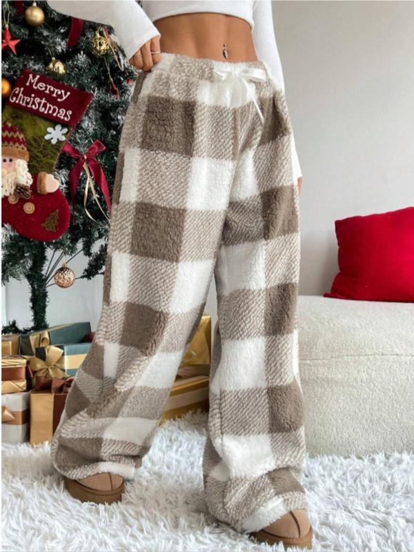 AMBER™ | - Comfortable Plaid Straight Pants for Cold Weather Wear