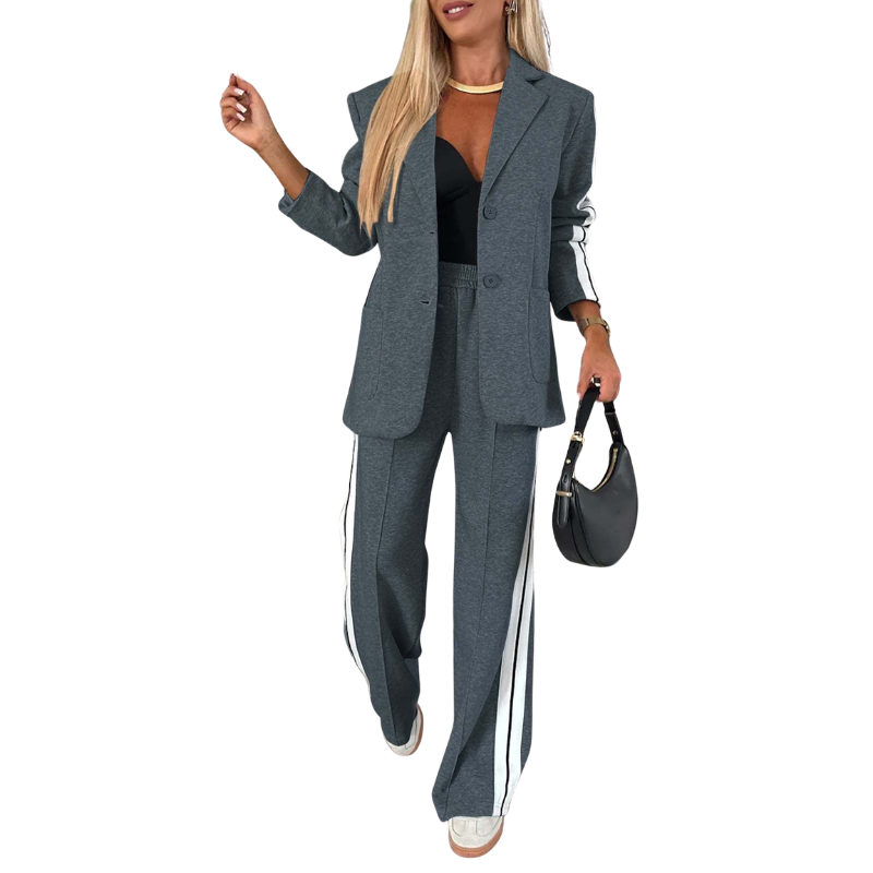 ZORA™ | – Casual Striped Two-Piece Set