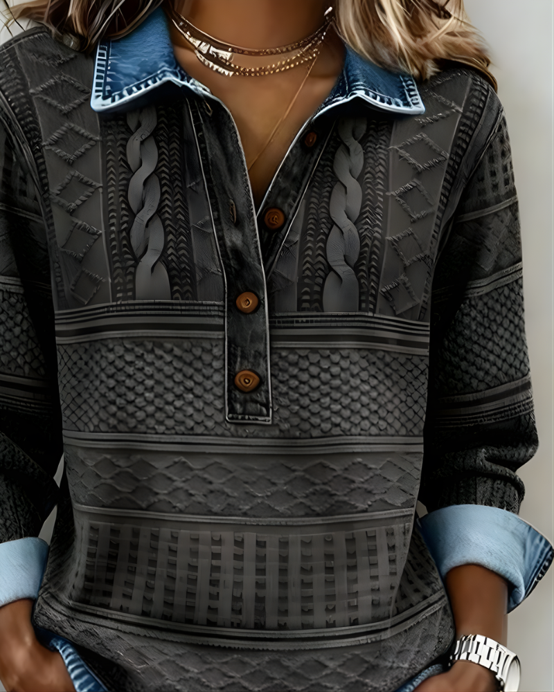 Rowan™ | Half-Button Collared Sweatshirt