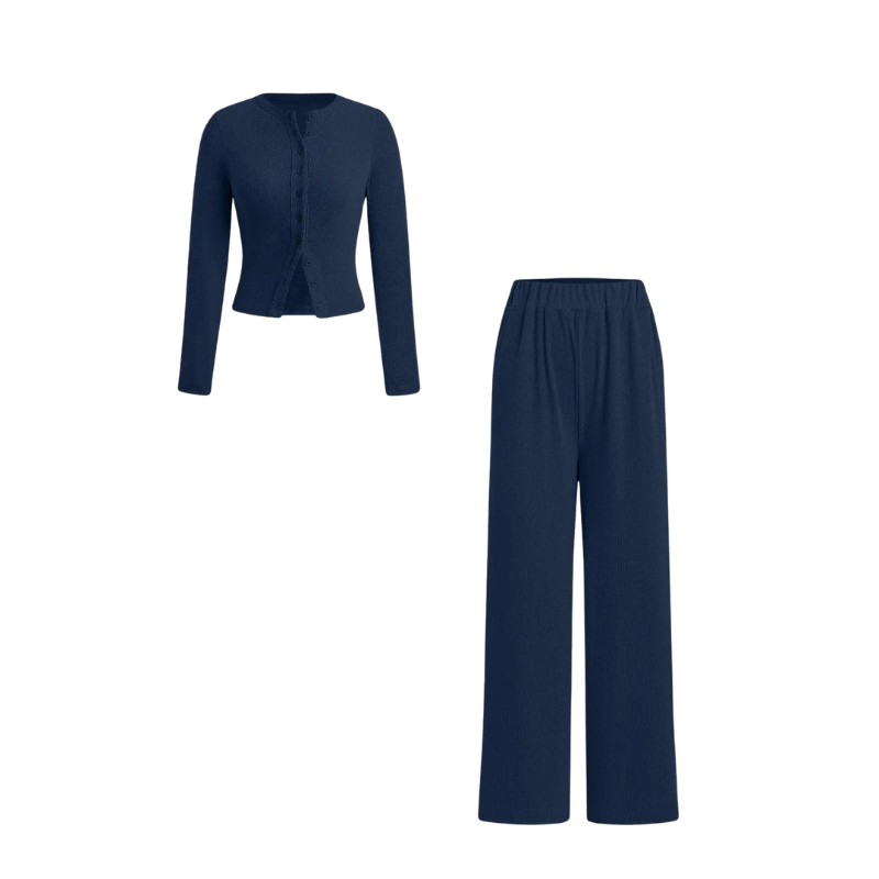 CASTIEL™ | – Stylish Ribbed Two Piece Casual Set