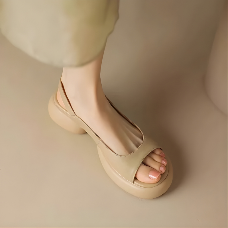 Mya™ | Luxe Summer Peep-Toe Block Heels