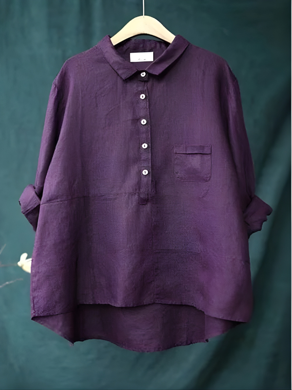 Stella™ | Women's Linen Long Sleeve Shirt