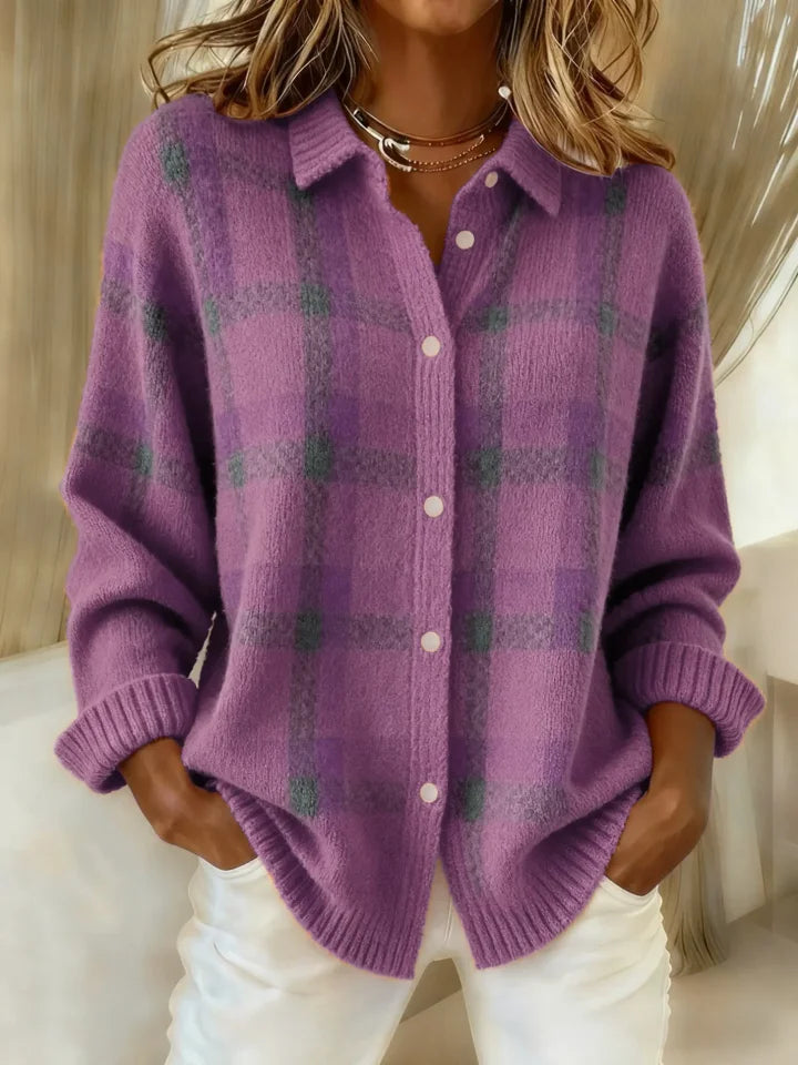 Salome™ | Cloud-Soft Plaid Button-Up
