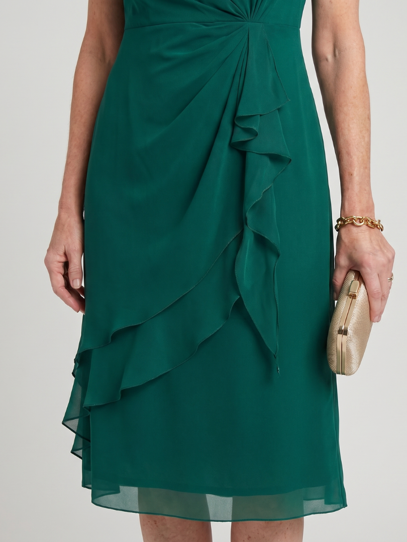Blake™ | Elegant Chiffon Draped Dress