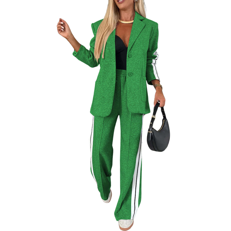ZORA™ | – Casual Striped Two-Piece Set
