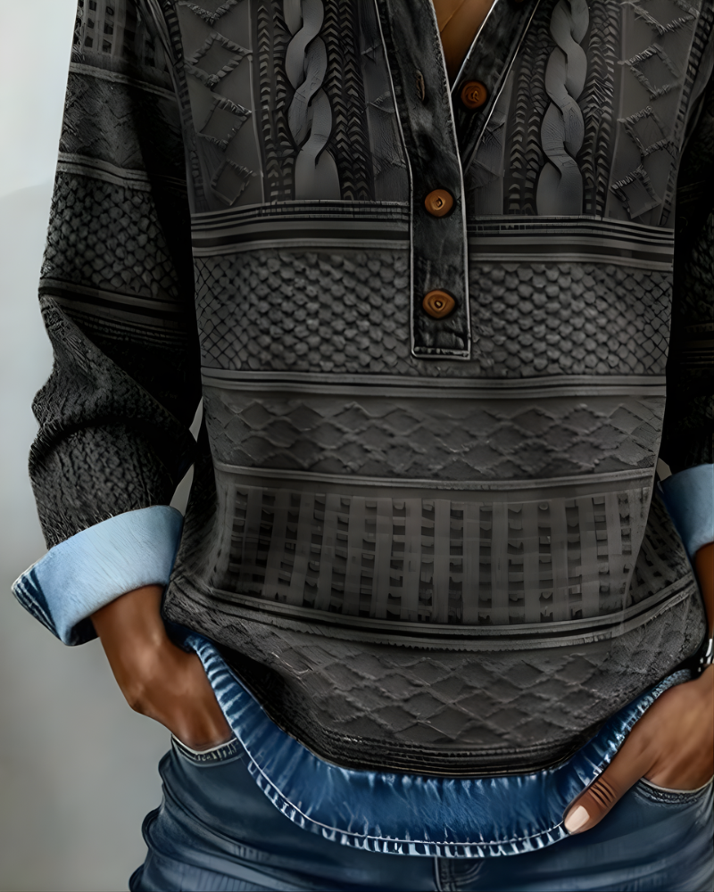 Rowan™ | Half-Button Collared Sweatshirt