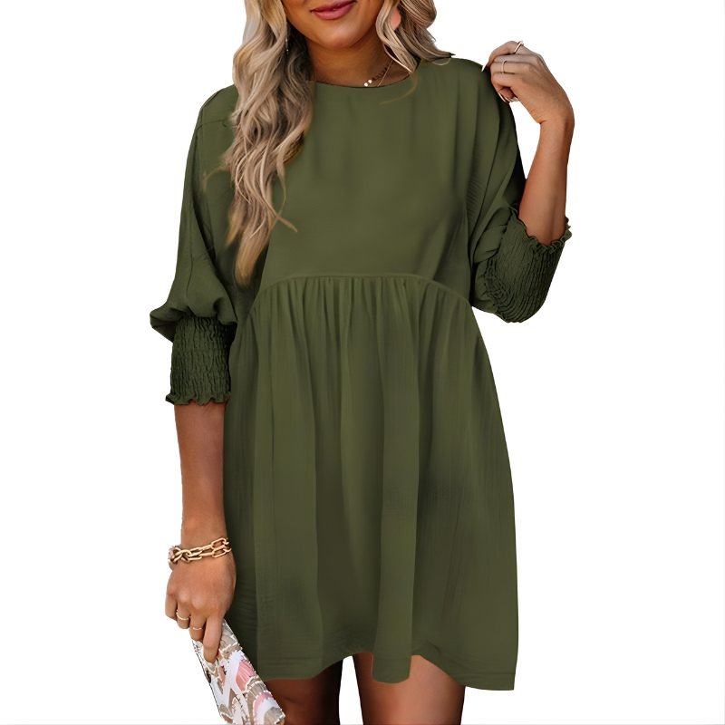 Dorothy™ | Casual Crew Neck Loose Fit Mini Dress