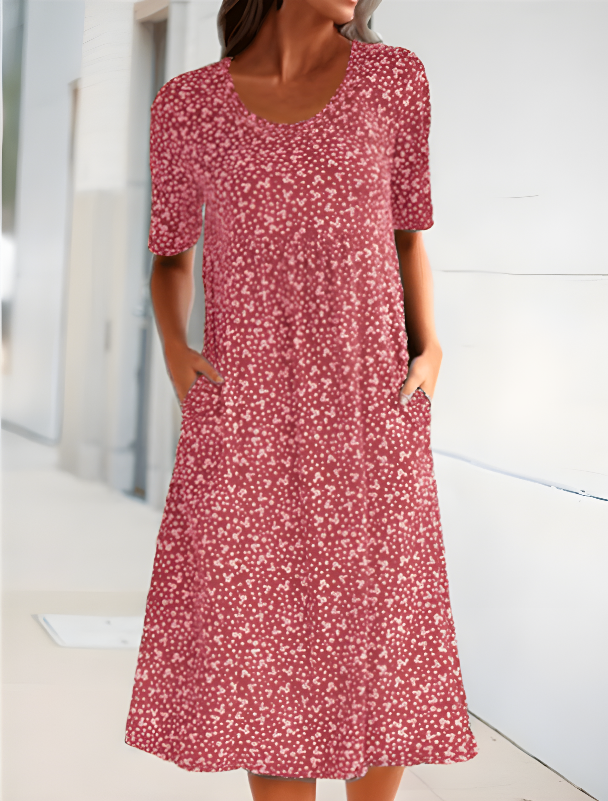 Qahira™ | Casual Round Neck Dress