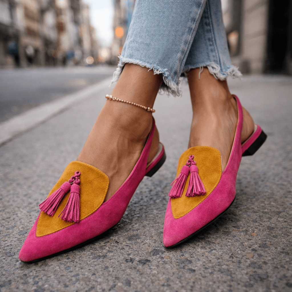 Dorotea™ | Elegant Tassel Slingback Flats