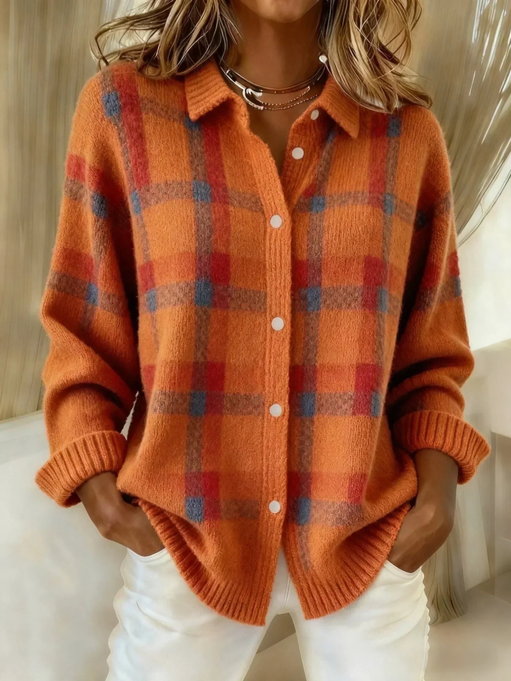 Salome™ | Cloud-Soft Plaid Button-Up
