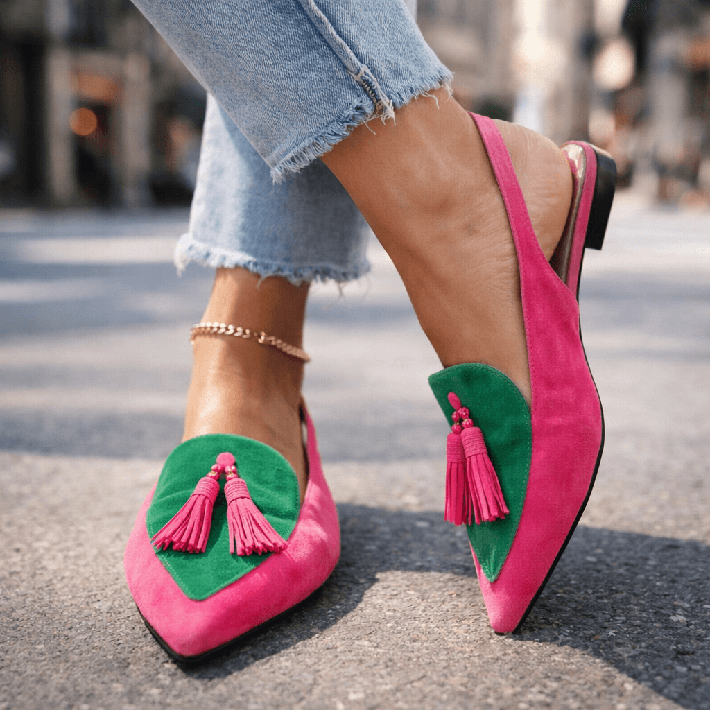 Dorotea™ | Elegant Tassel Slingback Flats