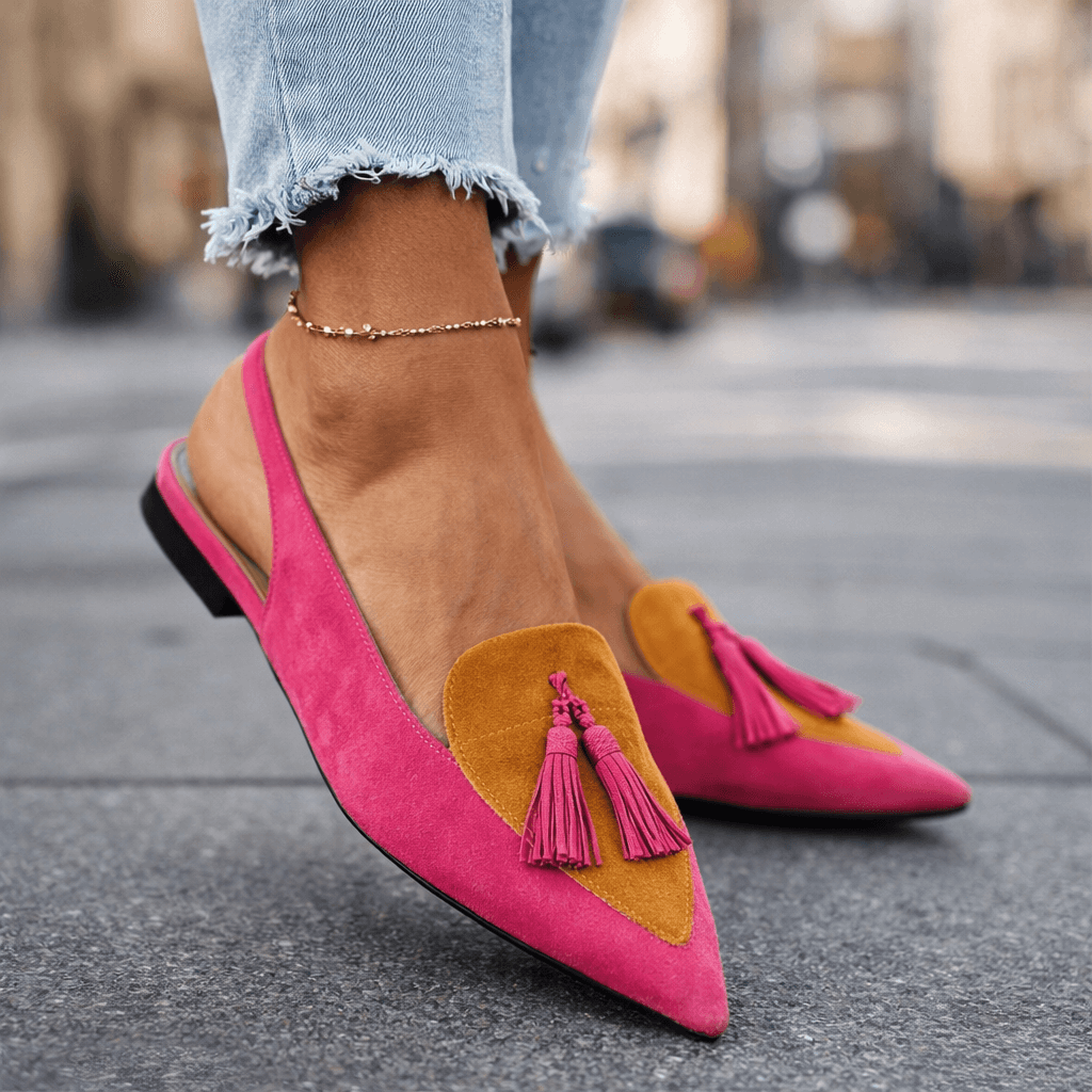 Dorotea™ | Elegant Tassel Slingback Flats