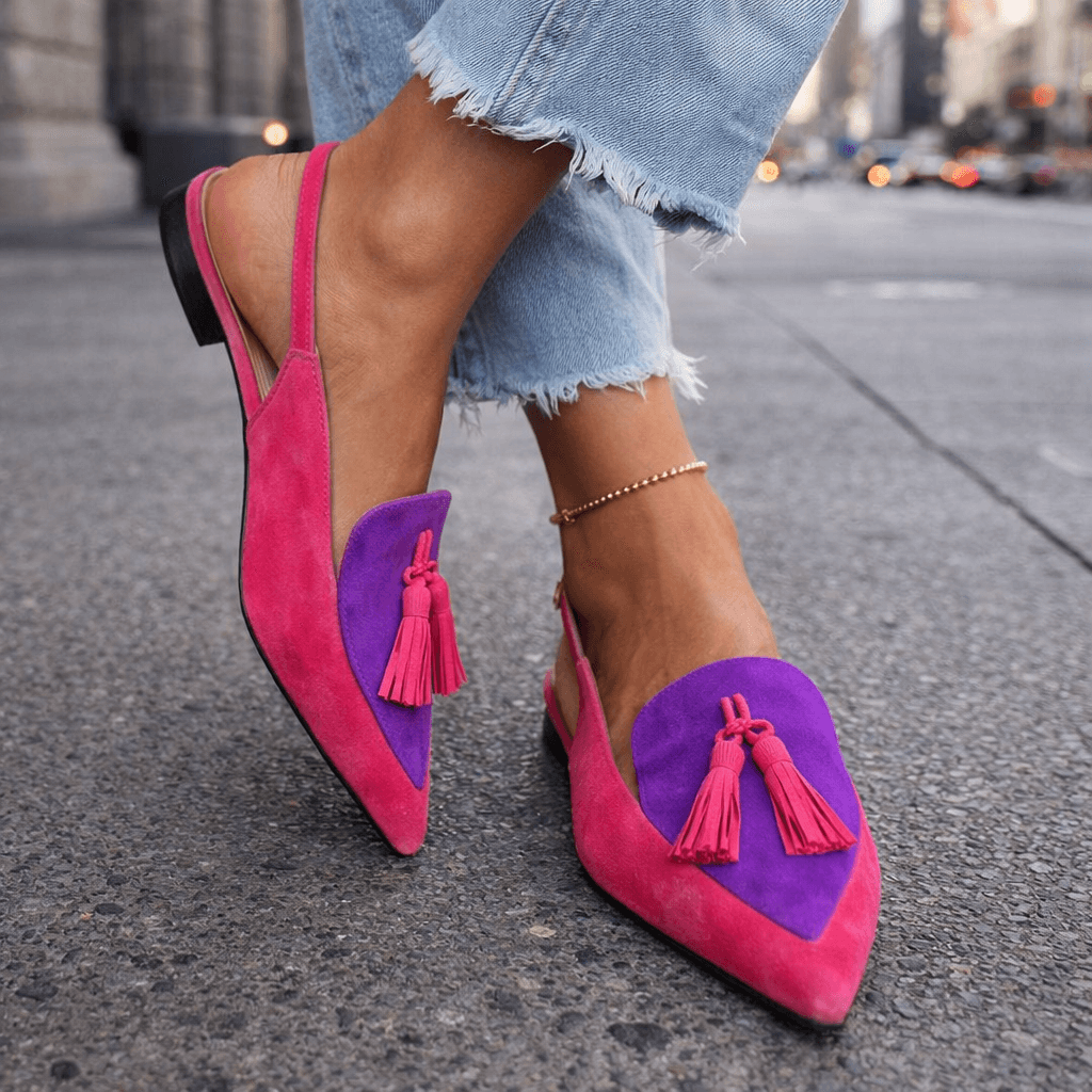 Dorotea™ | Elegant Tassel Slingback Flats