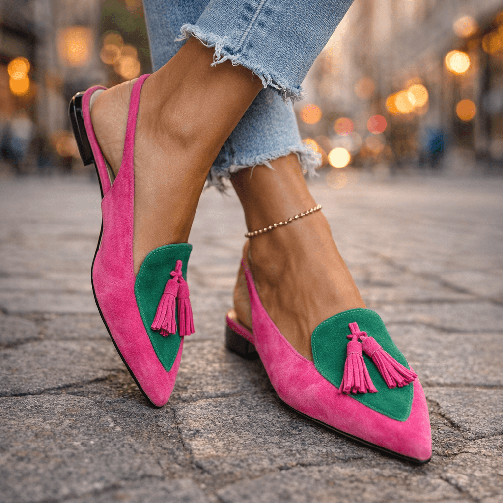 Dorotea™ | Elegant Tassel Slingback Flats