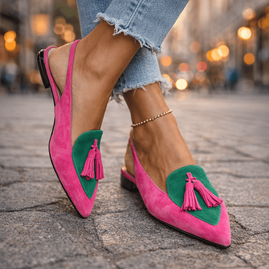 Dorotea™ | Elegant Tassel Slingback Flats