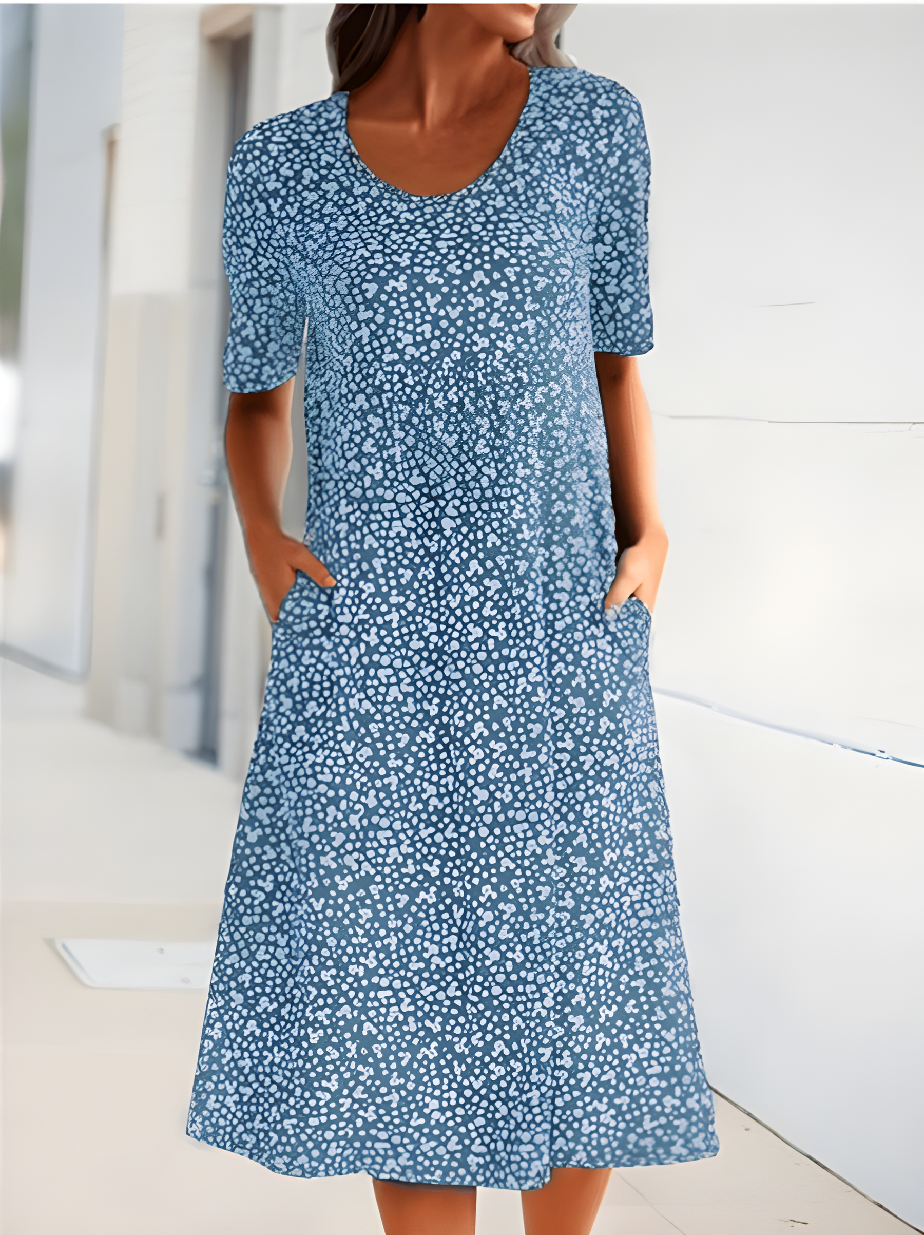 Qahira™ | Casual Round Neck Dress