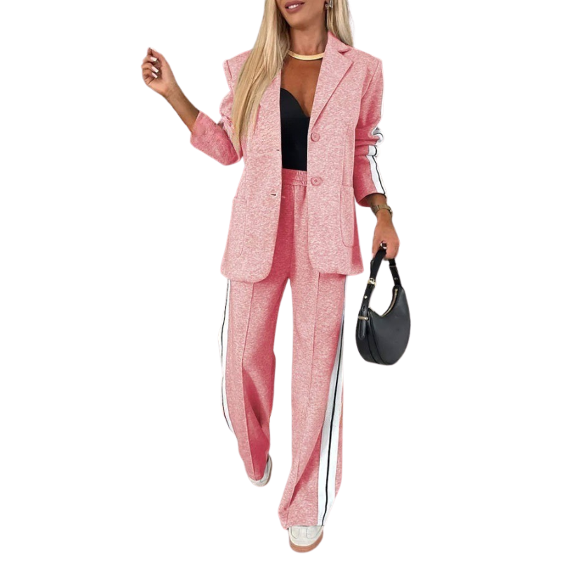 ZORA™ | – Casual Striped Two-Piece Set