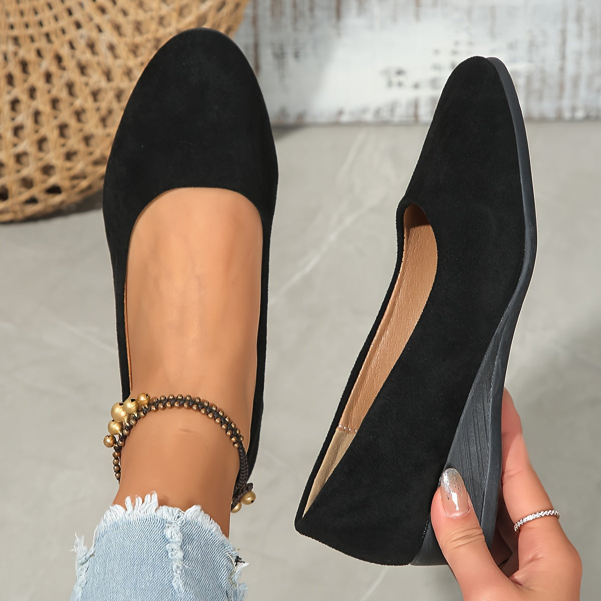 Sarah™ | Wedge Ballerina Flats