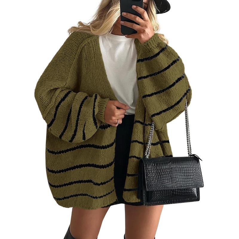 VERONIKA™ | - Oversized Fit Lantern Sleeve Autumn Knit Cardigan