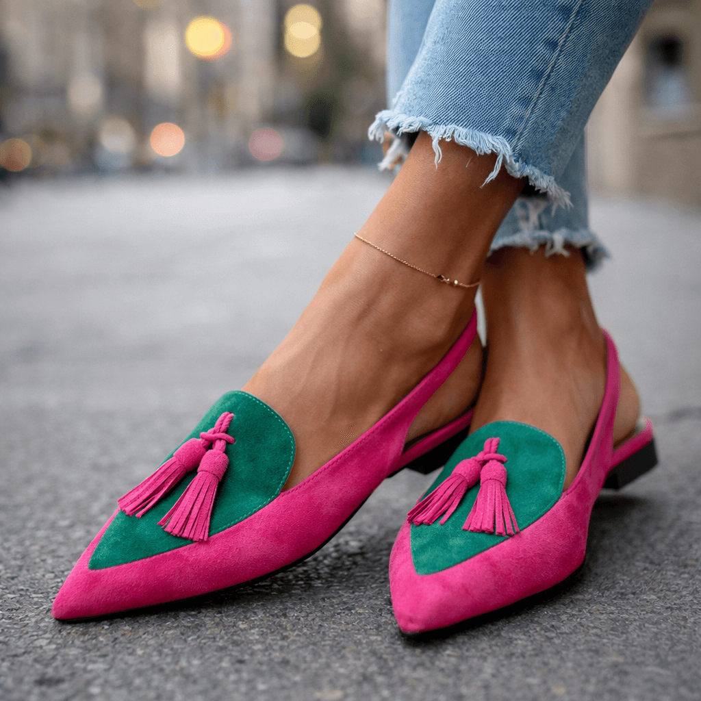 Dorotea™ | Elegant Tassel Slingback Flats