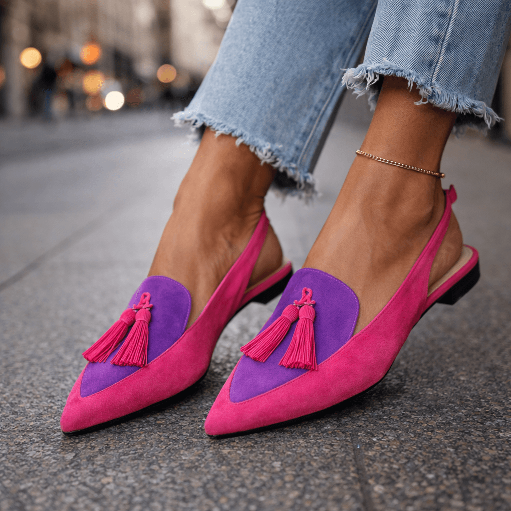 Dorotea™ | Elegant Tassel Slingback Flats