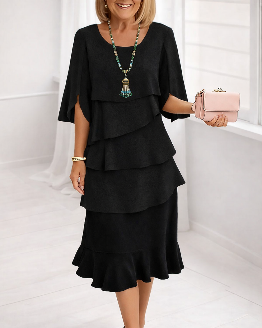 Elizabeth™ | Ruffle Midi Dress