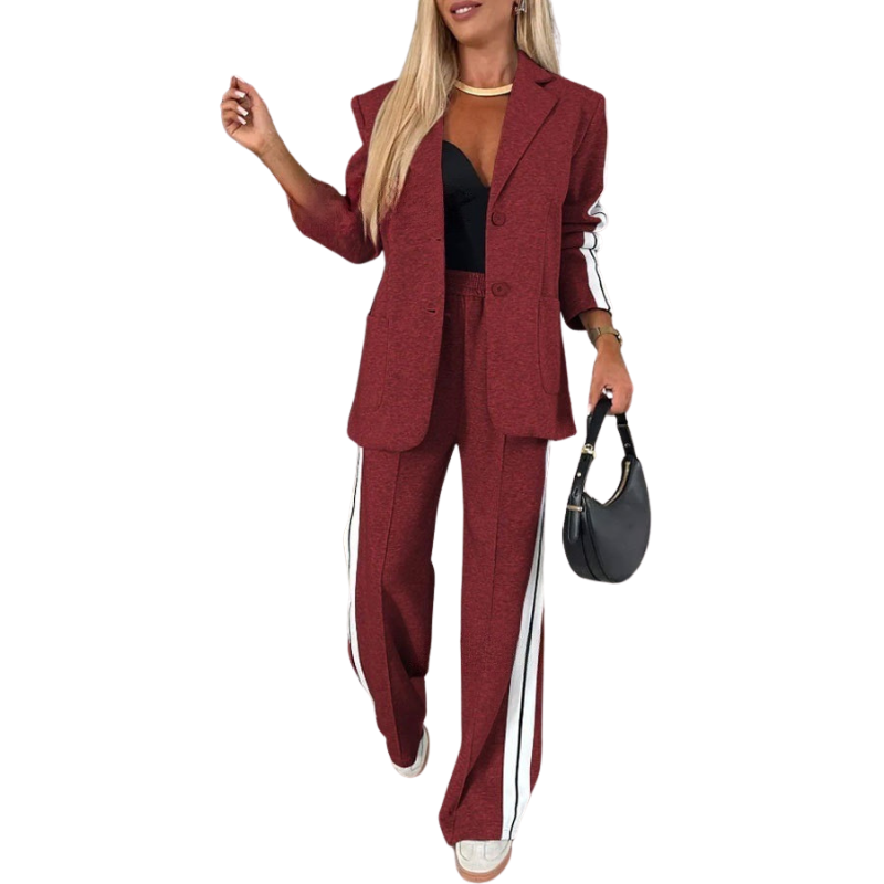 ZORA™ | – Casual Striped Two-Piece Set