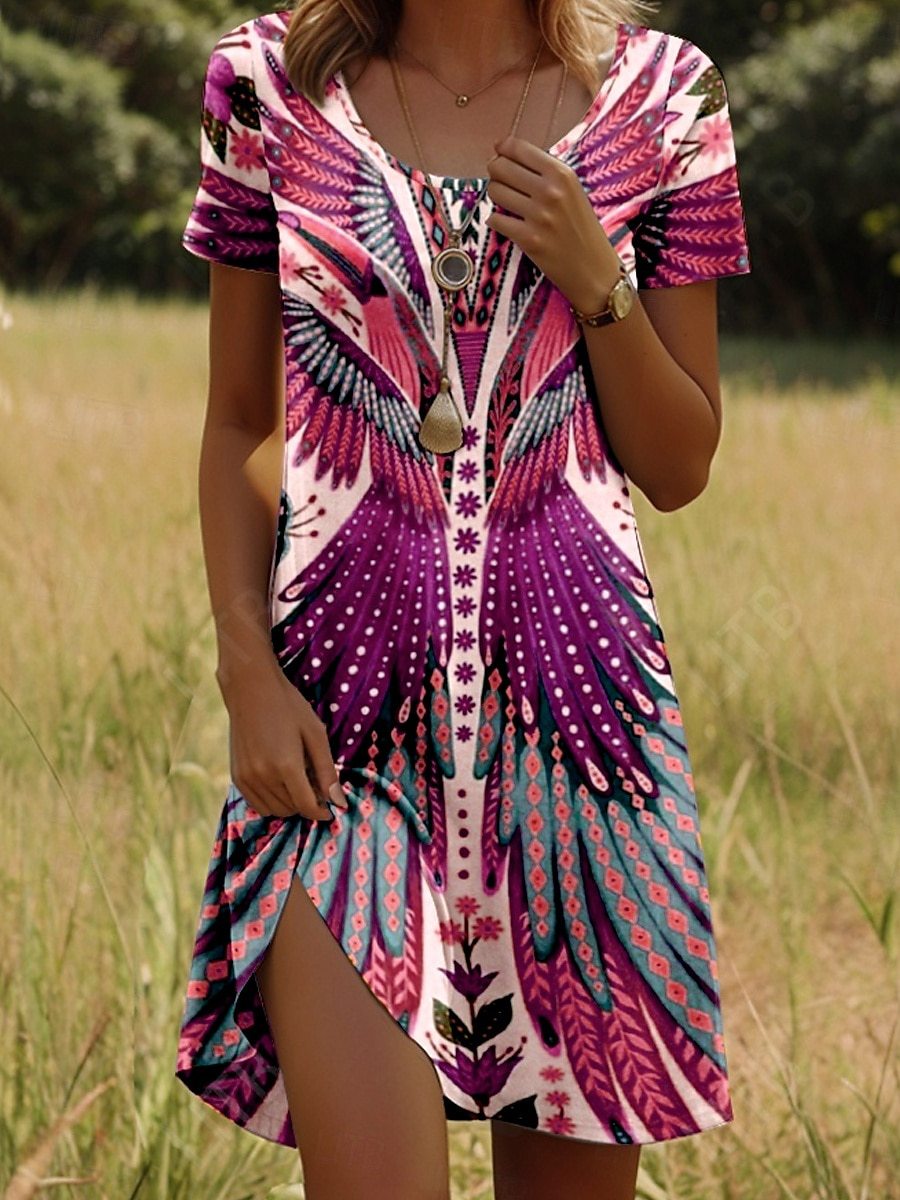 Reese™ | Trendy Ethnic Printed Summer Dress