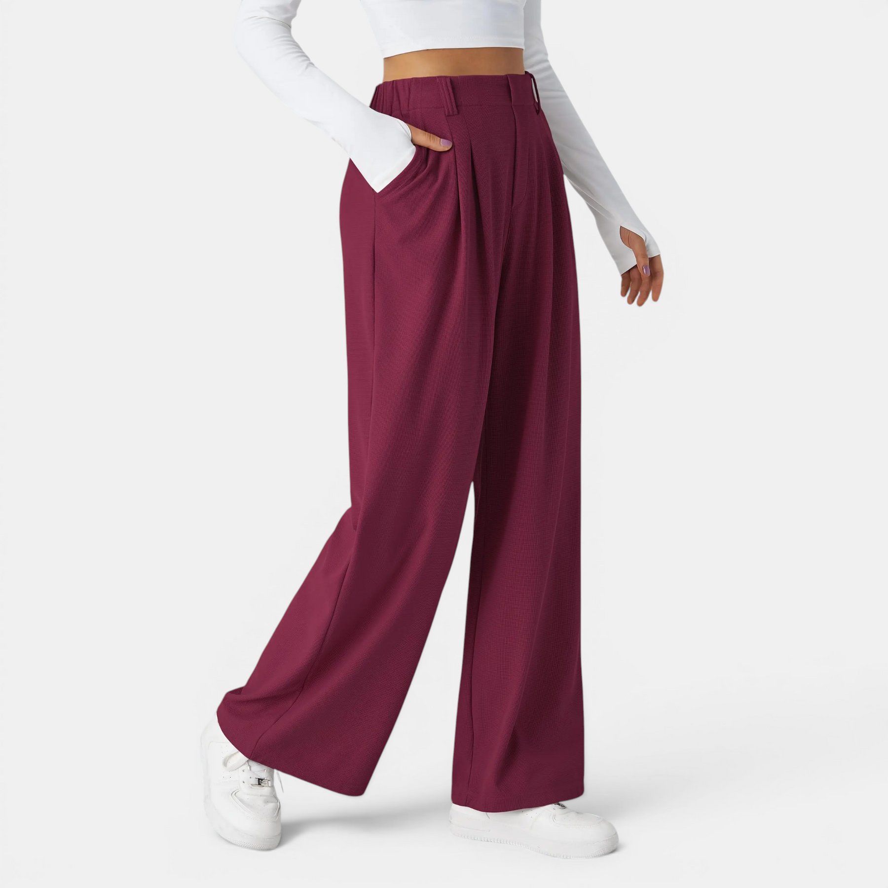 JUNOT™ | – Relaxed High-Waist Wide-Leg Trousers