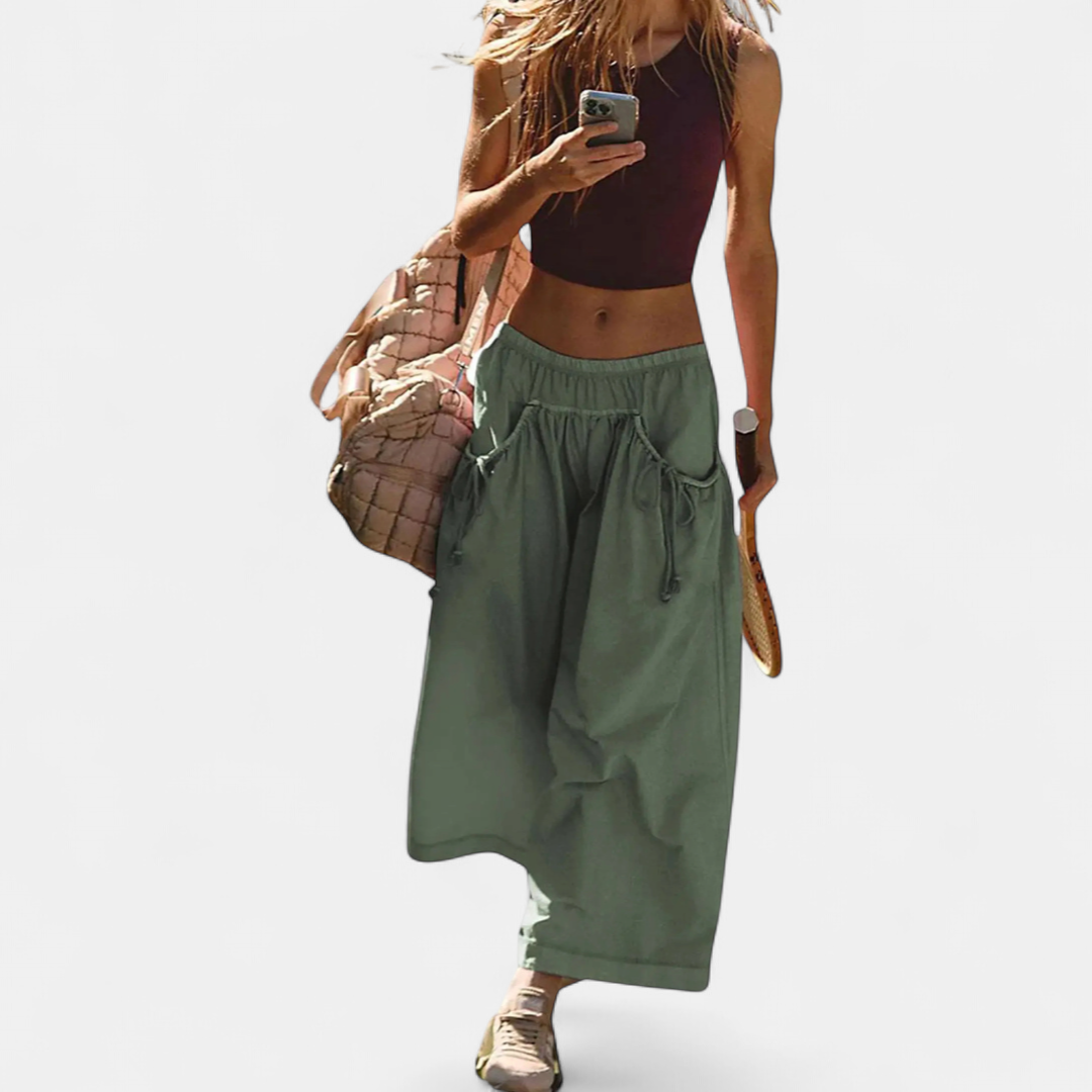 TIMBER™ | – Relaxed Wide Leg Drawstring Pants