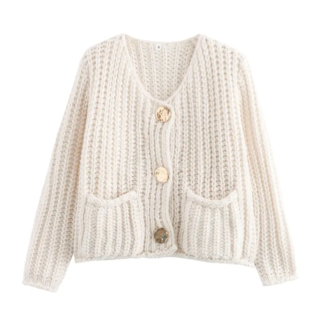 NOLA™ | – Cozy Chunky Knit Cropped Cardigan