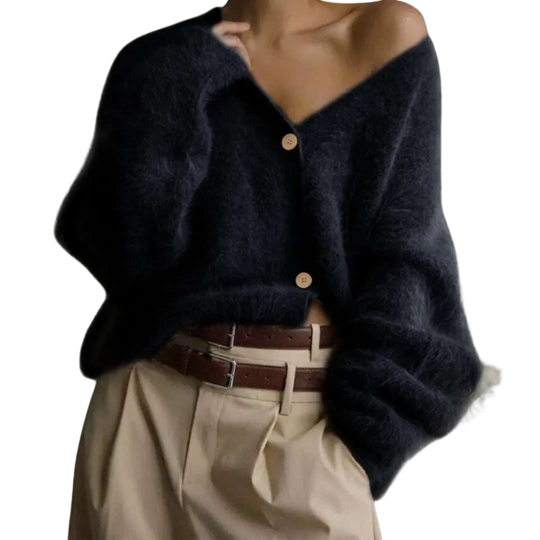 BRISEIS™ | – Cozy V-Neck Button Cardigan