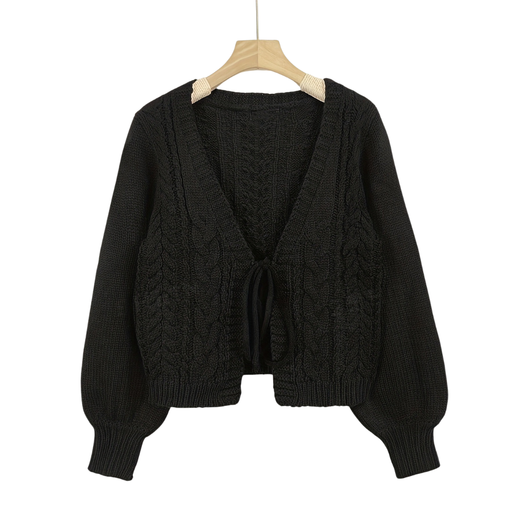 BEXLEY™ | – Cozy Cable Knit Tie-Front Cardigan