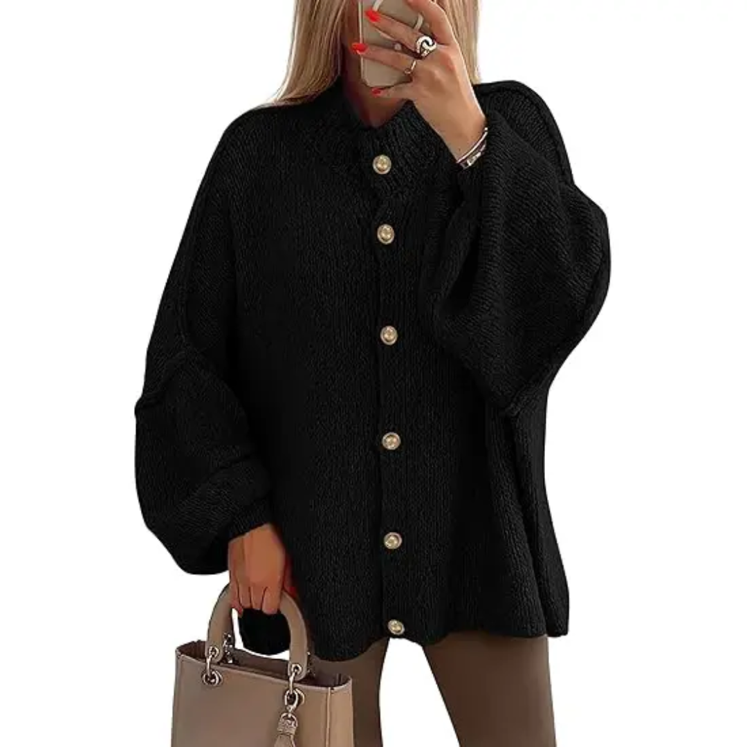 HESTIA™ | – Cozy Batwing Sleeve Chunky Knit Cardigan