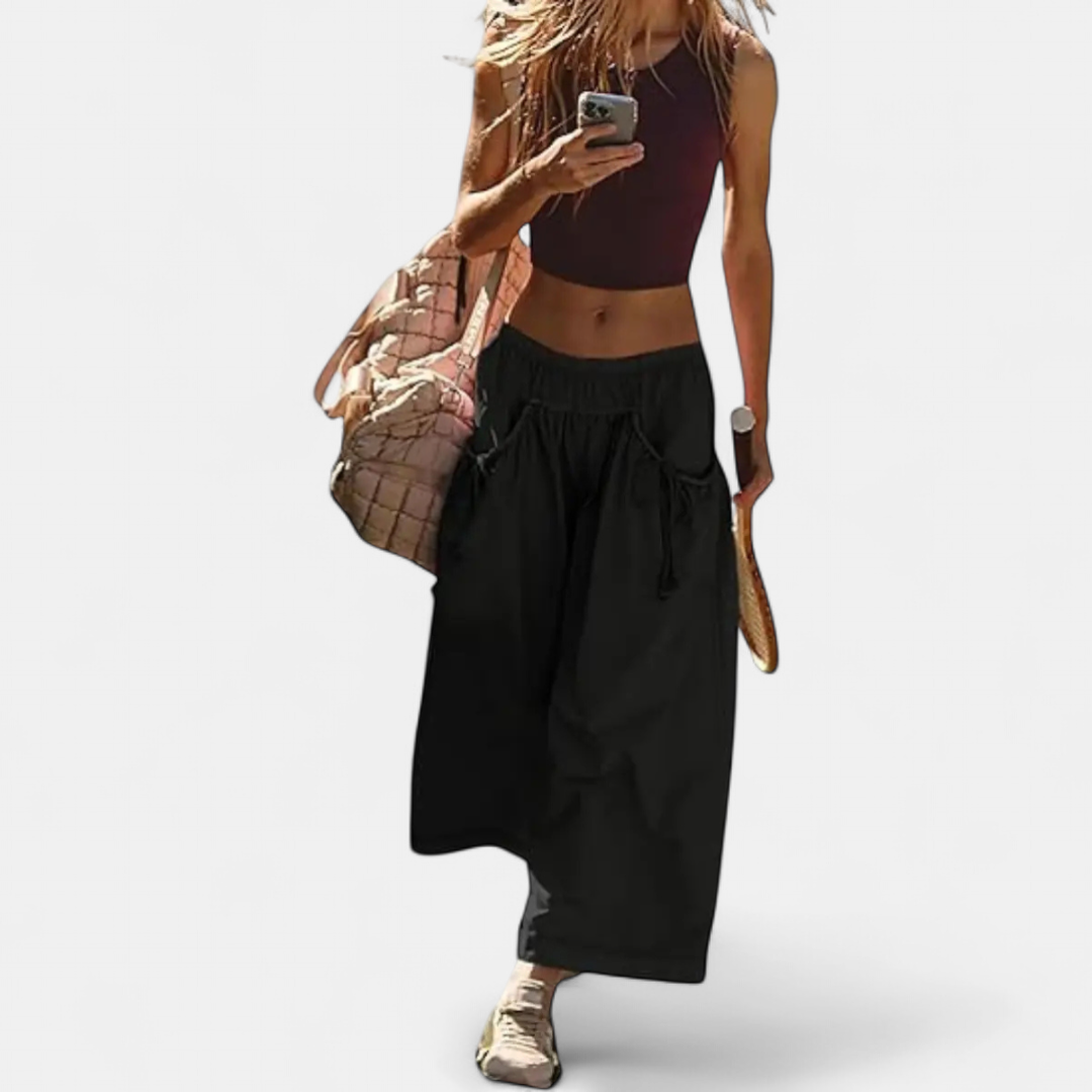 TIMBER™ | – Relaxed Wide Leg Drawstring Pants