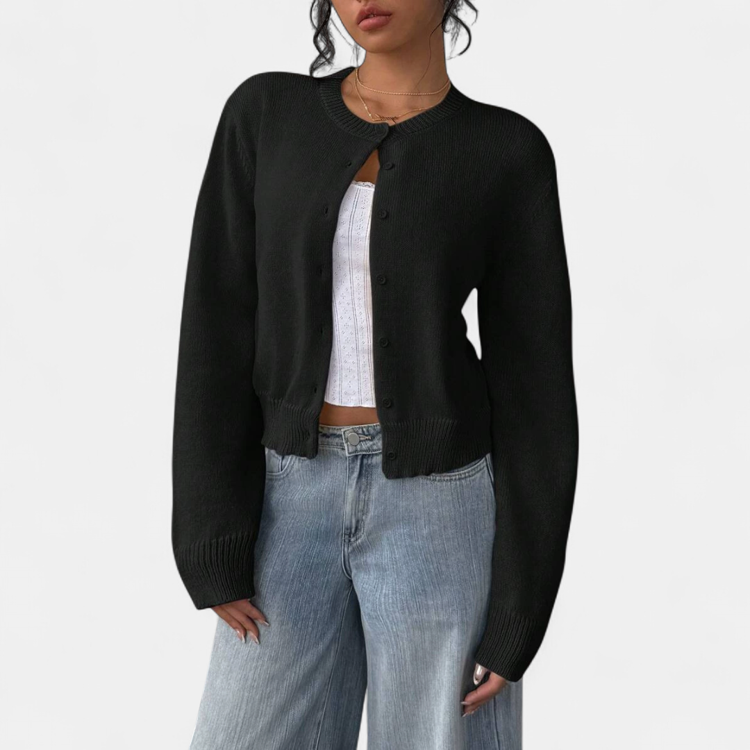 FABLE™ | – Cozy Button-Front Knit Cardigan
