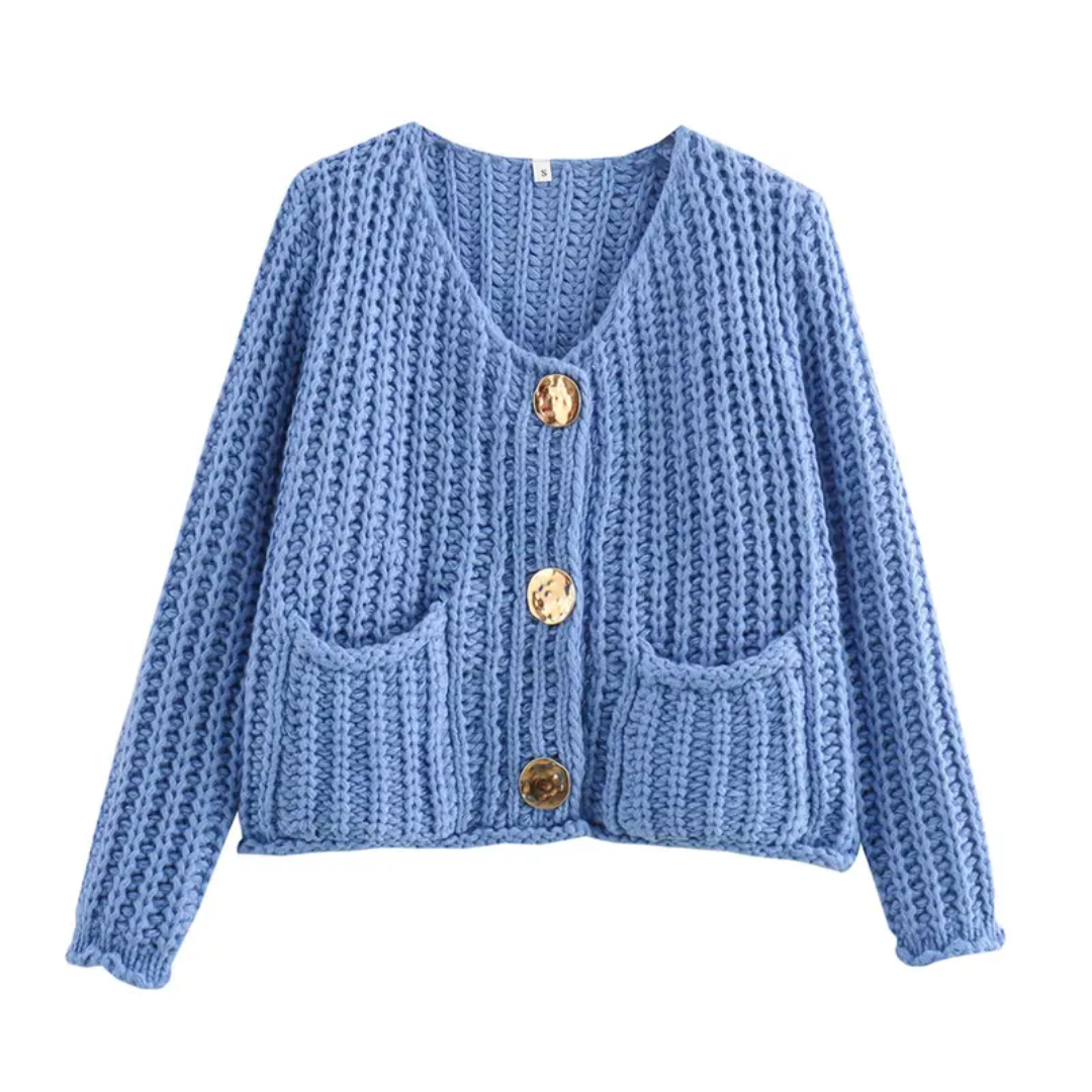 NOLA™ | – Cozy Chunky Knit Cropped Cardigan