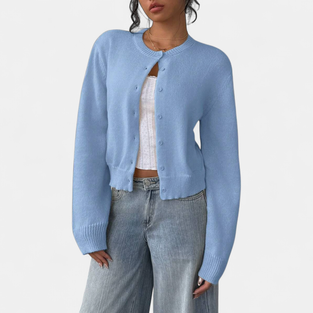 FABLE™ | – Cozy Button-Front Knit Cardigan