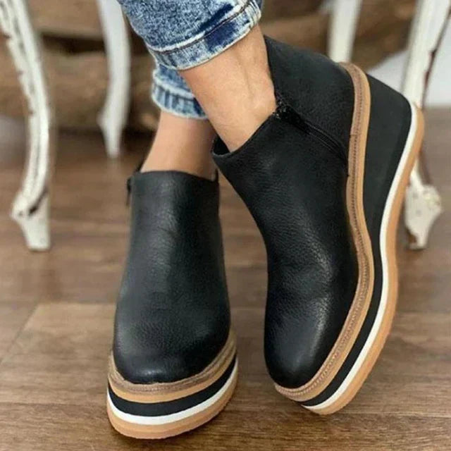Kamala™ | Casual Wedge Ankle Boots