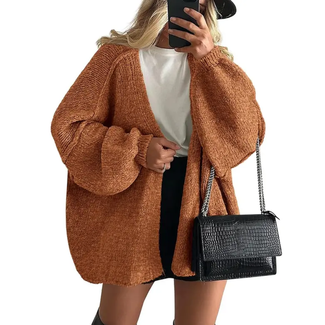 WRENLEY™ | – Cozy Oversized Open Front Cardigan Sweater