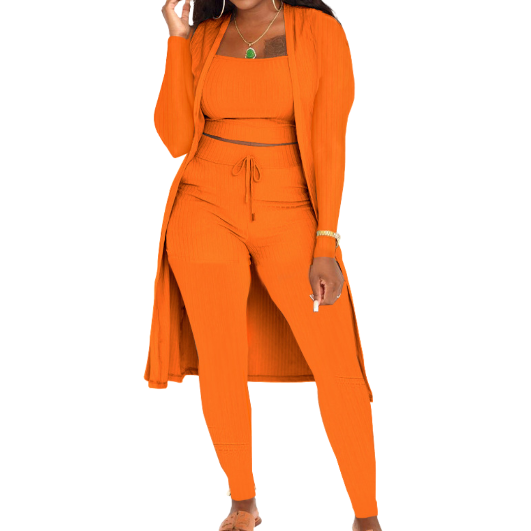 LINDEN™ | – Cozy Knit Open Front Co-ord Set