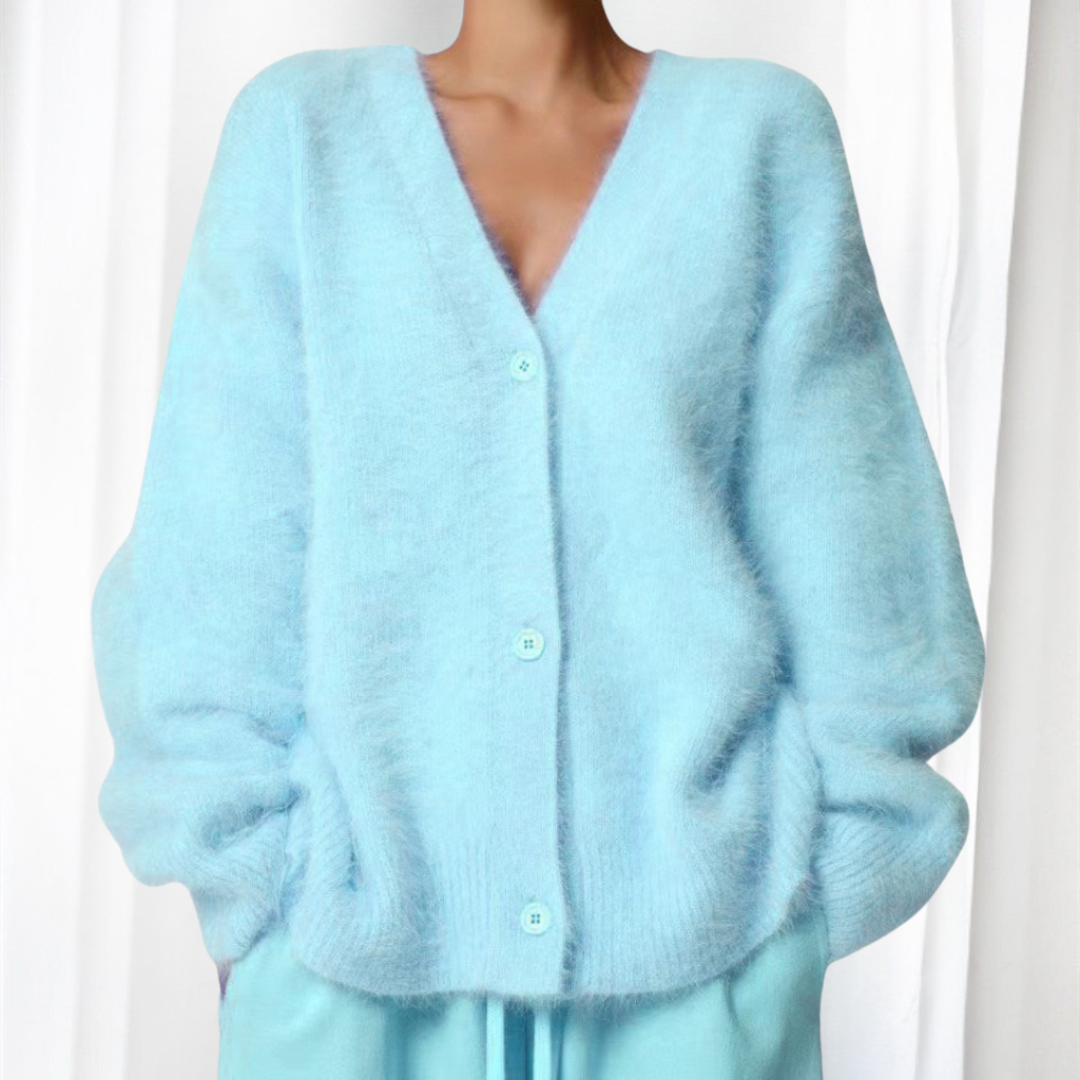 QUINCY™ | - Comfy Button Front Drop Shoulder Cardigan