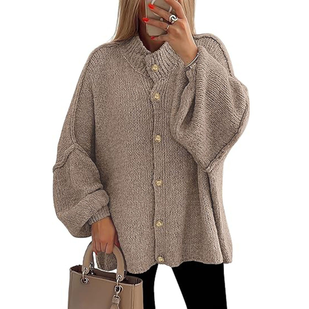 HESTIA™ | – Cozy Batwing Sleeve Chunky Knit Cardigan
